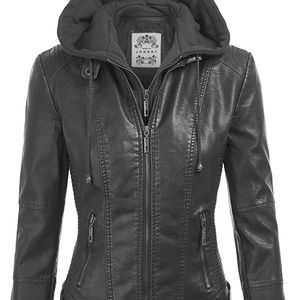 Faux leather jacket